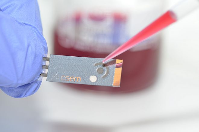Chip mit Elektrode