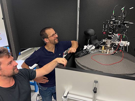 Patrick Maletinsky im Labor