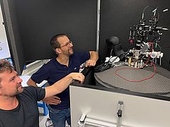 Patrick Maletinsky im Labor