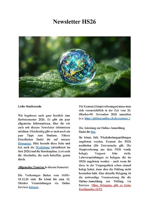 Title page newsletter