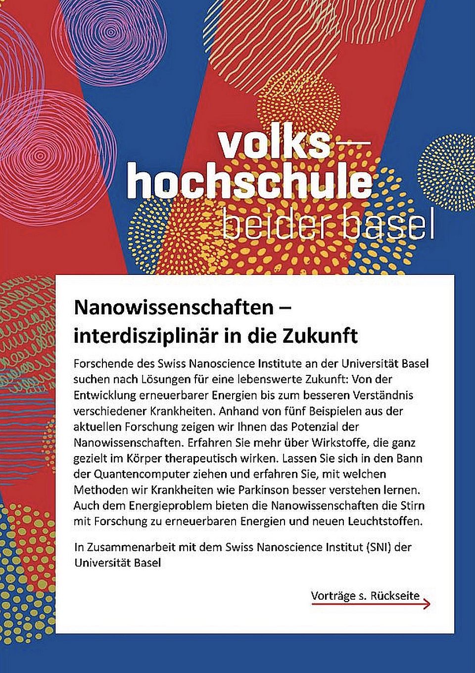 Announcement Volkshochschule